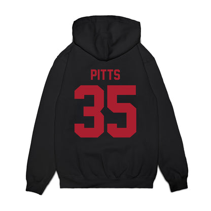 Utah - NCAA Football : Preston Pitts - Vintage Helmet Premium Hooded Sweatshirt-1