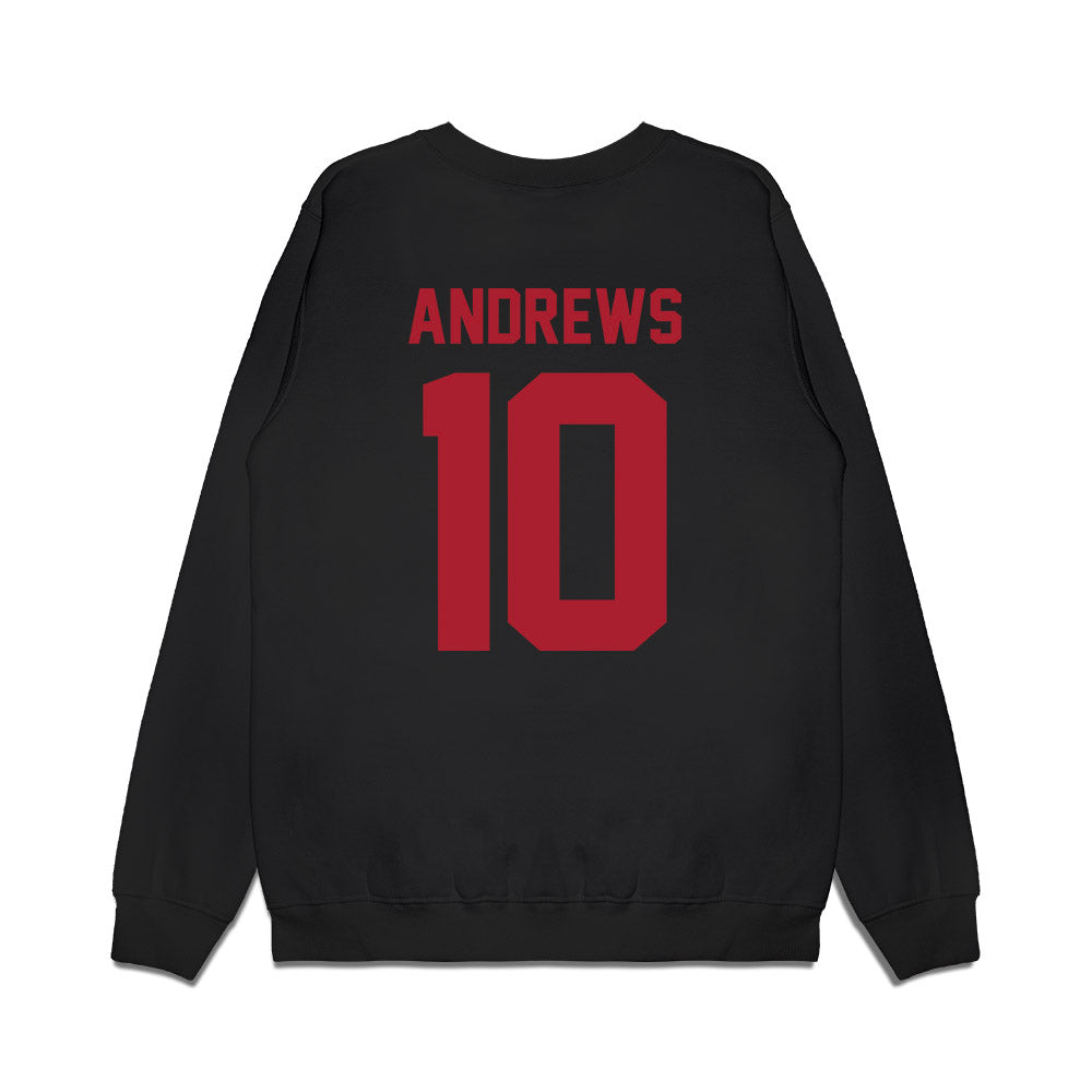 Utah - NCAA Football : Hunter Andrews - Vintage Helmet Premium Crewneck Sweatshirt-1