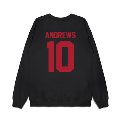Utah - NCAA Football : Hunter Andrews - Vintage Helmet Premium Crewneck Sweatshirt-1