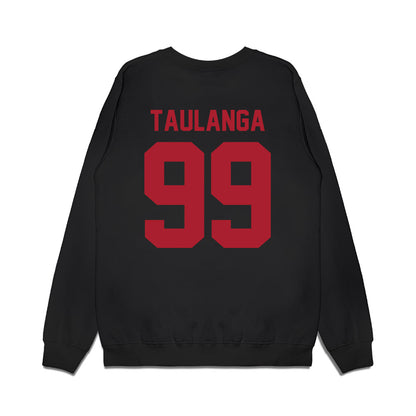 Utah - NCAA Football : Semi Taulanga - Vintage Helmet Premium Crewneck Sweatshirt-1
