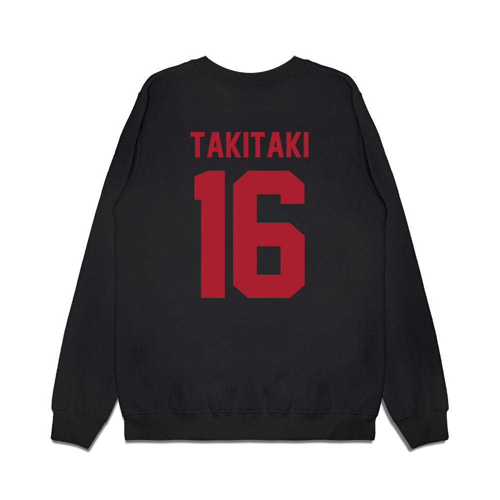 Utah - NCAA Football : Penisimani Takitaki - Vintage Helmet Premium Crewneck Sweatshirt-1