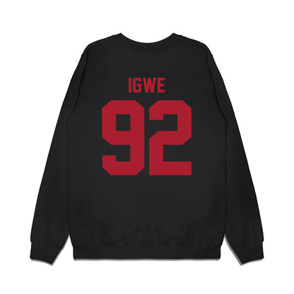 Utah - NCAA Football : Nicholas Igwe - Vintage Helmet Premium Crewneck Sweatshirt-1