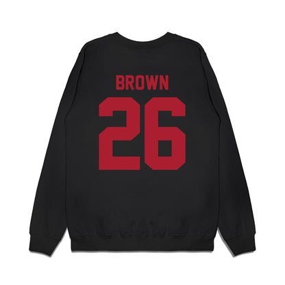 Utah - NCAA Football : Nicholas "Nick" Brown - Vintage Helmet Premium Crewneck Sweatshirt-1