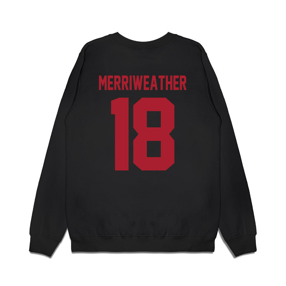 Utah - NCAA Football : Tobias Merriweather - Vintage Helmet Premium Crewneck Sweatshirt-1