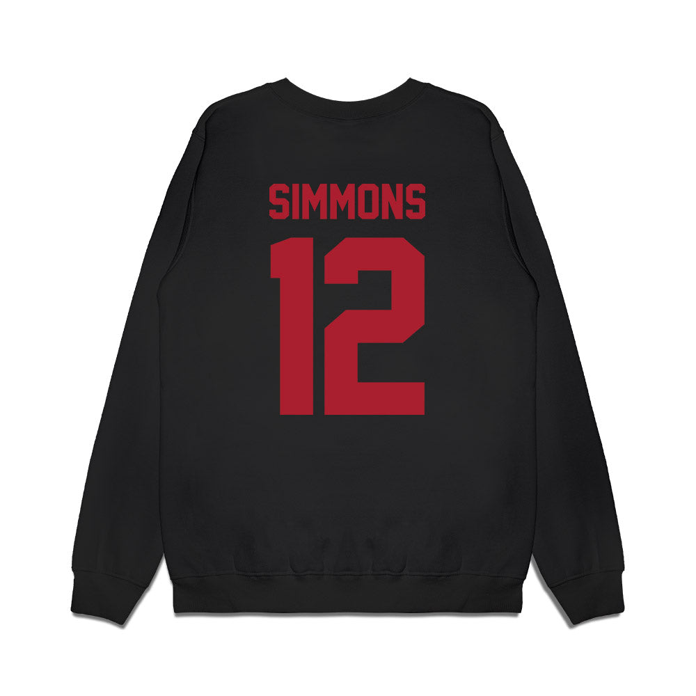 Utah - NCAA Football : Larry Simmons - Vintage Helmet Premium Crewneck Sweatshirt-1