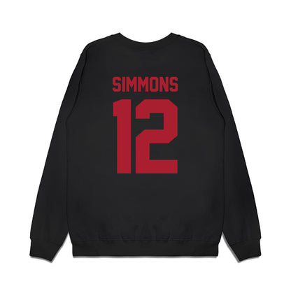 Utah - NCAA Football : Larry Simmons - Vintage Helmet Premium Crewneck Sweatshirt-1