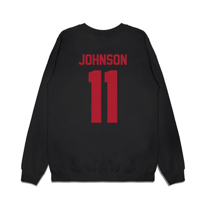 Utah - NCAA Football : Ricky Johnson - Vintage Helmet Premium Crewneck Sweatshirt-1