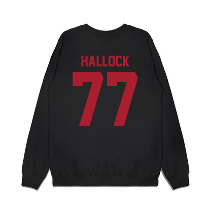 Utah - NCAA Football : Nick Hallock - Vintage Helmet Premium Crewneck Sweatshirt-1
