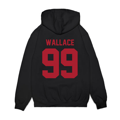 Utah - NCAA Football : Jamal Wallace - Vintage Helmet Premium Hooded Sweatshirt-1