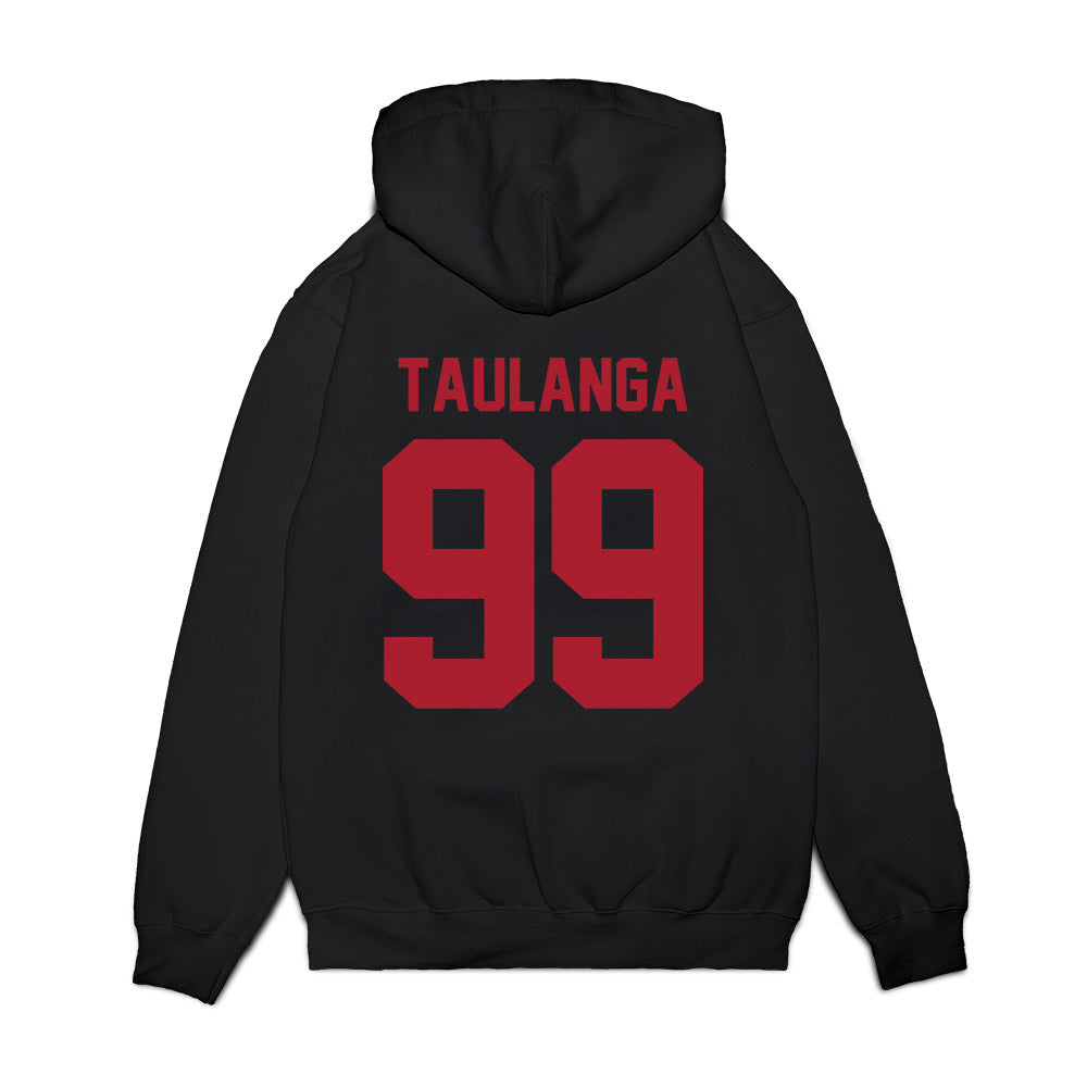 Utah - NCAA Football : Semi Taulanga - Vintage Helmet Premium Hooded Sweatshirt-1