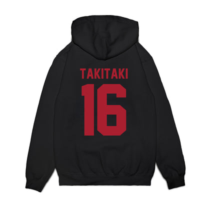 Utah - NCAA Football : Penisimani Takitaki - Vintage Helmet Premium Hooded Sweatshirt-1