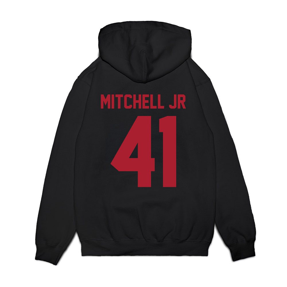 Utah - NCAA Football : LaGary Mitchell Jr - Vintage Helmet Premium Hooded Sweatshirt-1