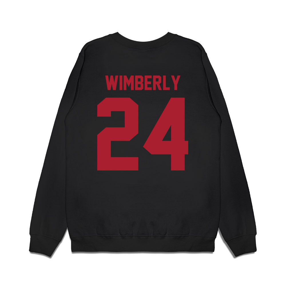Utah - NCAA Football : Marcus Wimberly - Vintage Helmet Premium Crewneck Sweatshirt-1