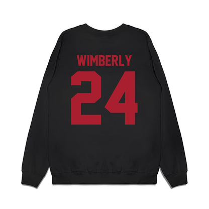 Utah - NCAA Football : Marcus Wimberly - Vintage Helmet Premium Crewneck Sweatshirt-1