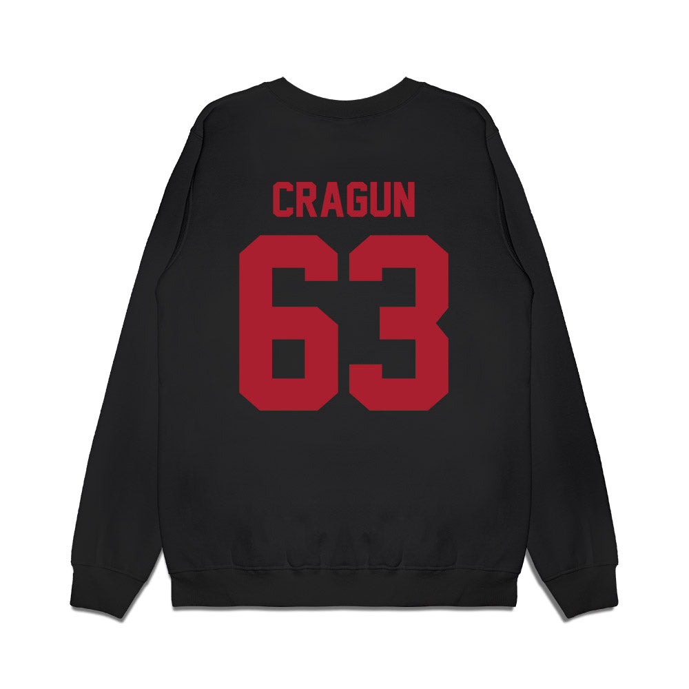 Utah - NCAA Football : Tanner Cragun - Vintage Helmet Premium Crewneck Sweatshirt-1