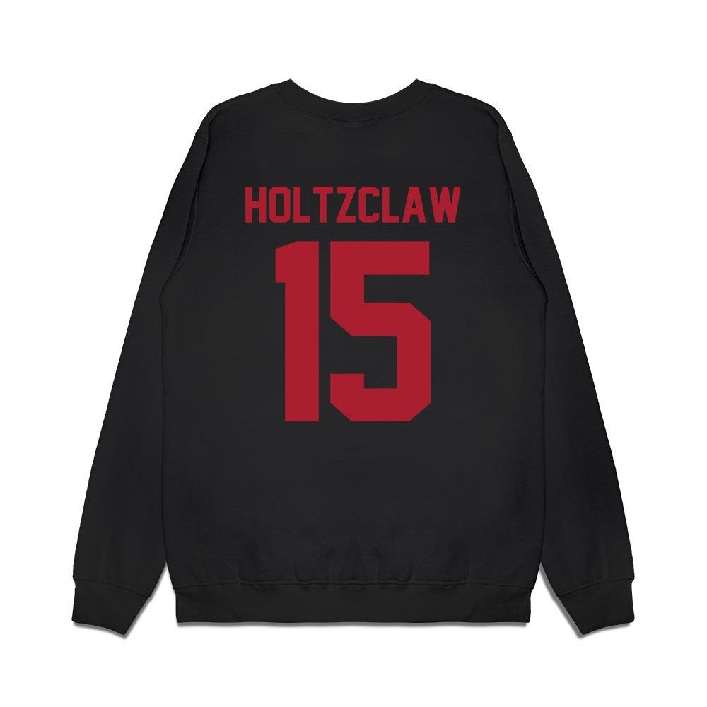 Utah - NCAA Football : Lance Holtzclaw - Vintage Helmet Premium Crewneck Sweatshirt-1