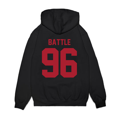 Utah - NCAA Football : Dilan Battle - Vintage Helmet Premium Hooded Sweatshirt-1