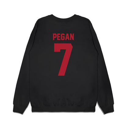 Utah - NCAA Football : Braden Pegan - Vintage Helmet Premium Crewneck Sweatshirt-1