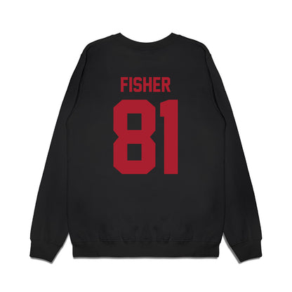 Utah - NCAA Football : Bear Fisher - Vintage Helmet Premium Crewneck Sweatshirt-1