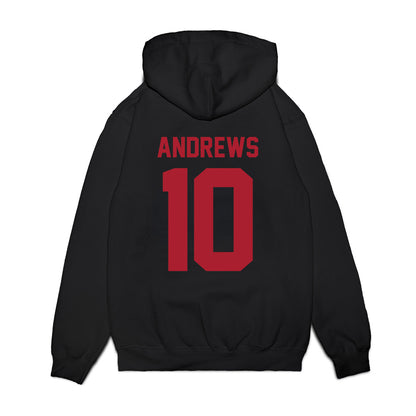 Utah - NCAA Football : Hunter Andrews - Vintage Helmet Premium Hooded Sweatshirt-1