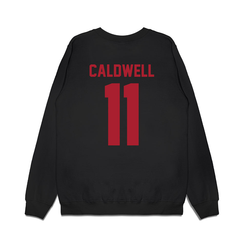 Utah - NCAA Football : Rock Caldwell - Vintage Helmet Premium Crewneck Sweatshirt-1