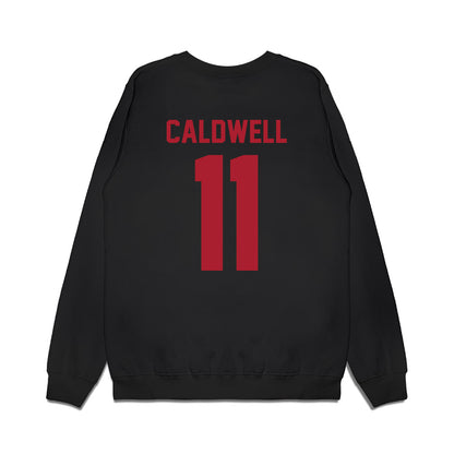 Utah - NCAA Football : Rock Caldwell - Vintage Helmet Premium Crewneck Sweatshirt-1