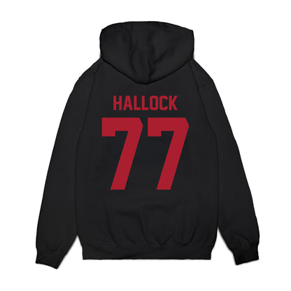 Utah - NCAA Football : Nick Hallock - Vintage Helmet Premium Hooded Sweatshirt-1