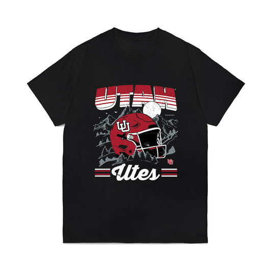 Utah - NCAA Football : Tayson Reid - Vintage Helmet Comfort Colors T-Shirt-0