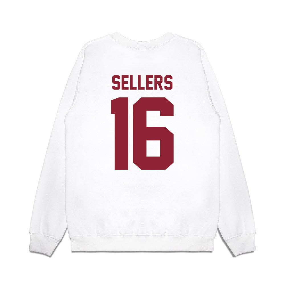 South Carolina - NCAA Football : LaNorris Sellers - Vintage Helmet Premium Crewneck Sweatshirt-1