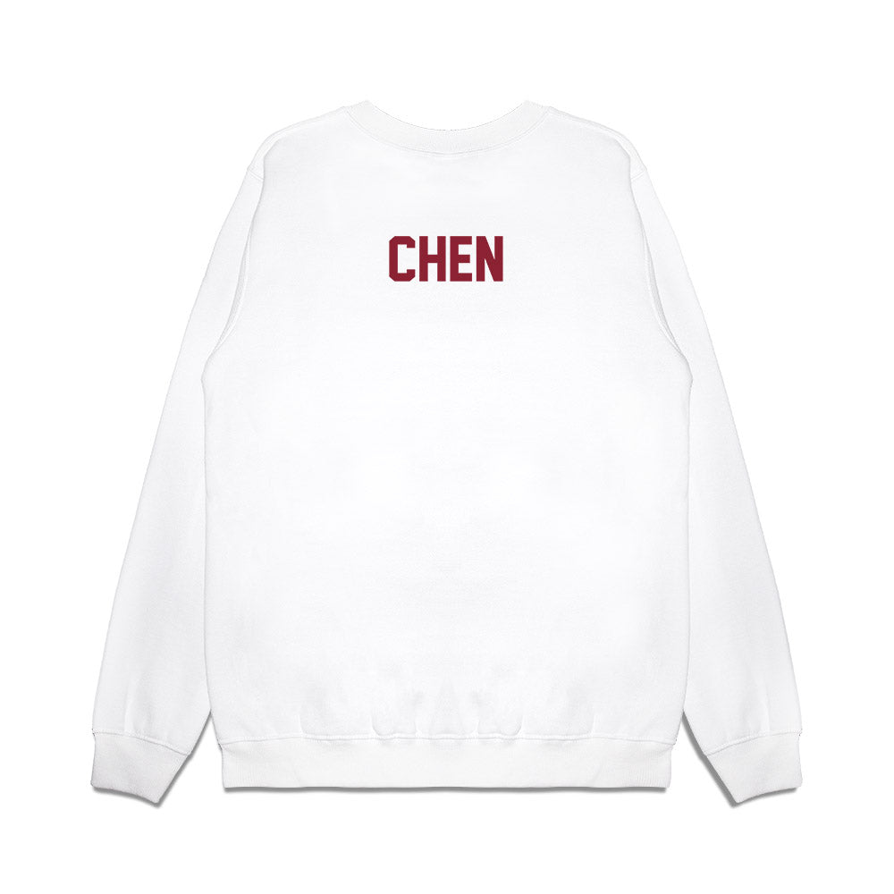 South Carolina - NCAA Football : Vincent Chen - Vintage Helmet Premium Crewneck Sweatshirt-1