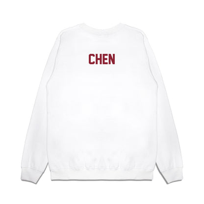 South Carolina - NCAA Football : Vincent Chen - Vintage Helmet Premium Crewneck Sweatshirt-1