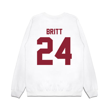 South Carolina - NCAA Football : Keenan Britt - Vintage Helmet Premium Crewneck Sweatshirt-1