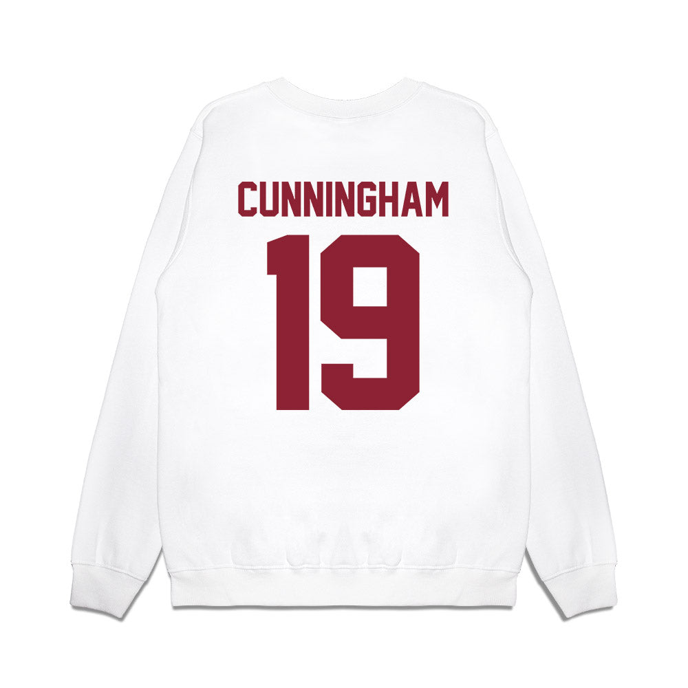 South Carolina - NCAA Football : Brandon Cunningham - Vintage Helmet Premium Crewneck Sweatshirt-1