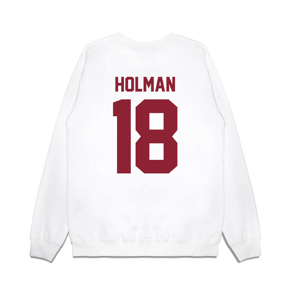 South Carolina - NCAA Football : Jaquel Holman - Vintage Helmet Premium Crewneck Sweatshirt-1