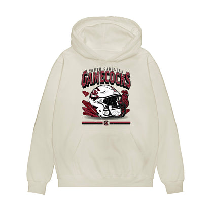 South Carolina - NCAA Football : Emmet Rhoades - Vintage Helmet Premium Hooded Sweatshirt-0