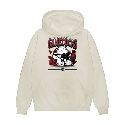 South Carolina - NCAA Football : Ethan Kellum - Vintage Helmet Premium Hooded Sweatshirt-0