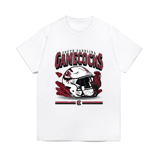 South Carolina - NCAA Football : Matt Fuller - Vintage Helmet Comfort Colors T-Shirt-0