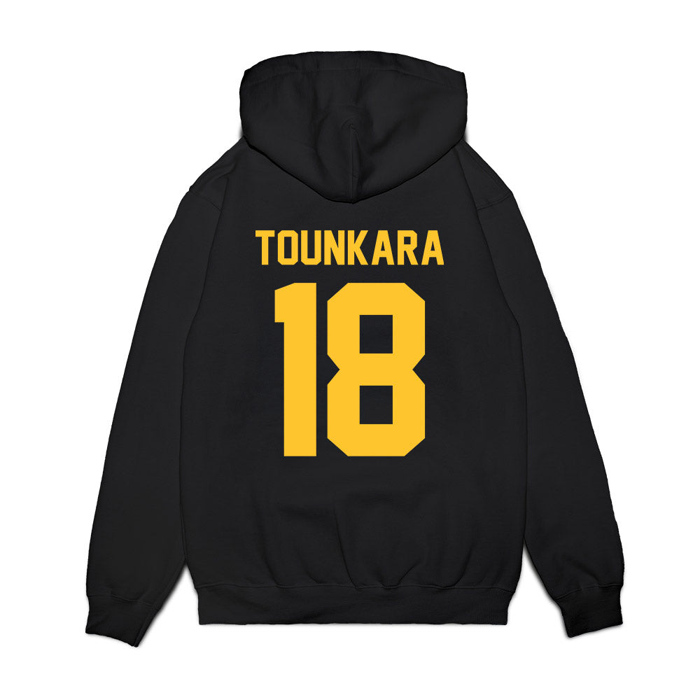 UC Berkeley - NCAA Football : Serigne Tounkara - Vintage Helmet Premium Hooded Sweatshirt-1