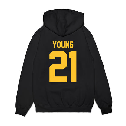 UC Berkeley - NCAA Football : Jae'on Young - Vintage Helmet Premium Hooded Sweatshirt-1