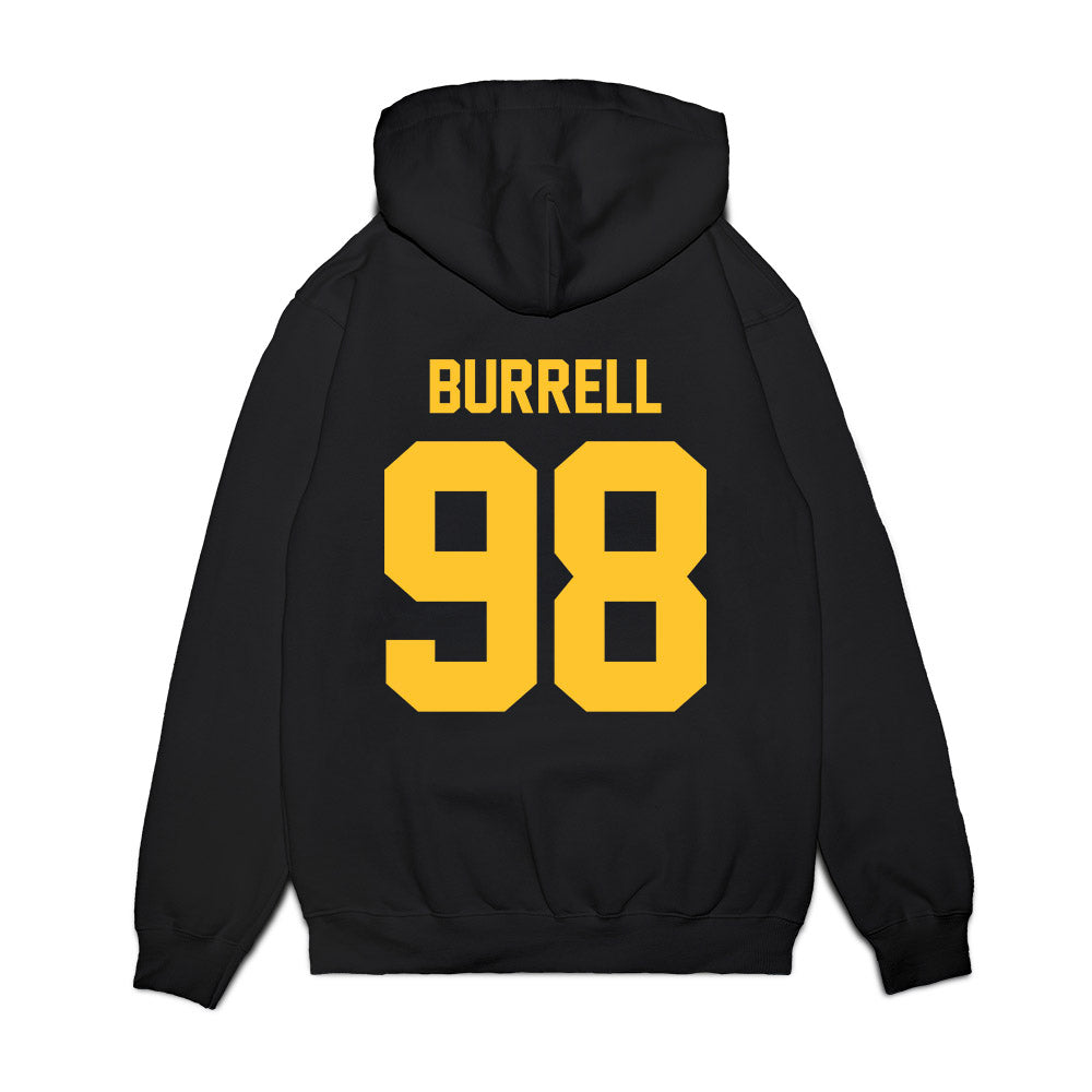 UC Berkeley - NCAA Football : Nate Burrell - Vintage Helmet Premium Hooded Sweatshirt-1