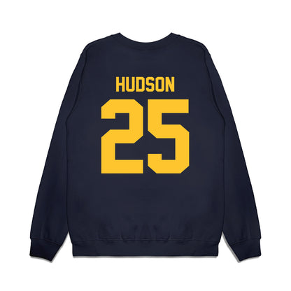 UC Berkeley - NCAA Football : Khamani Hudson - Vintage Helmet Premium Crewneck Sweatshirt-1