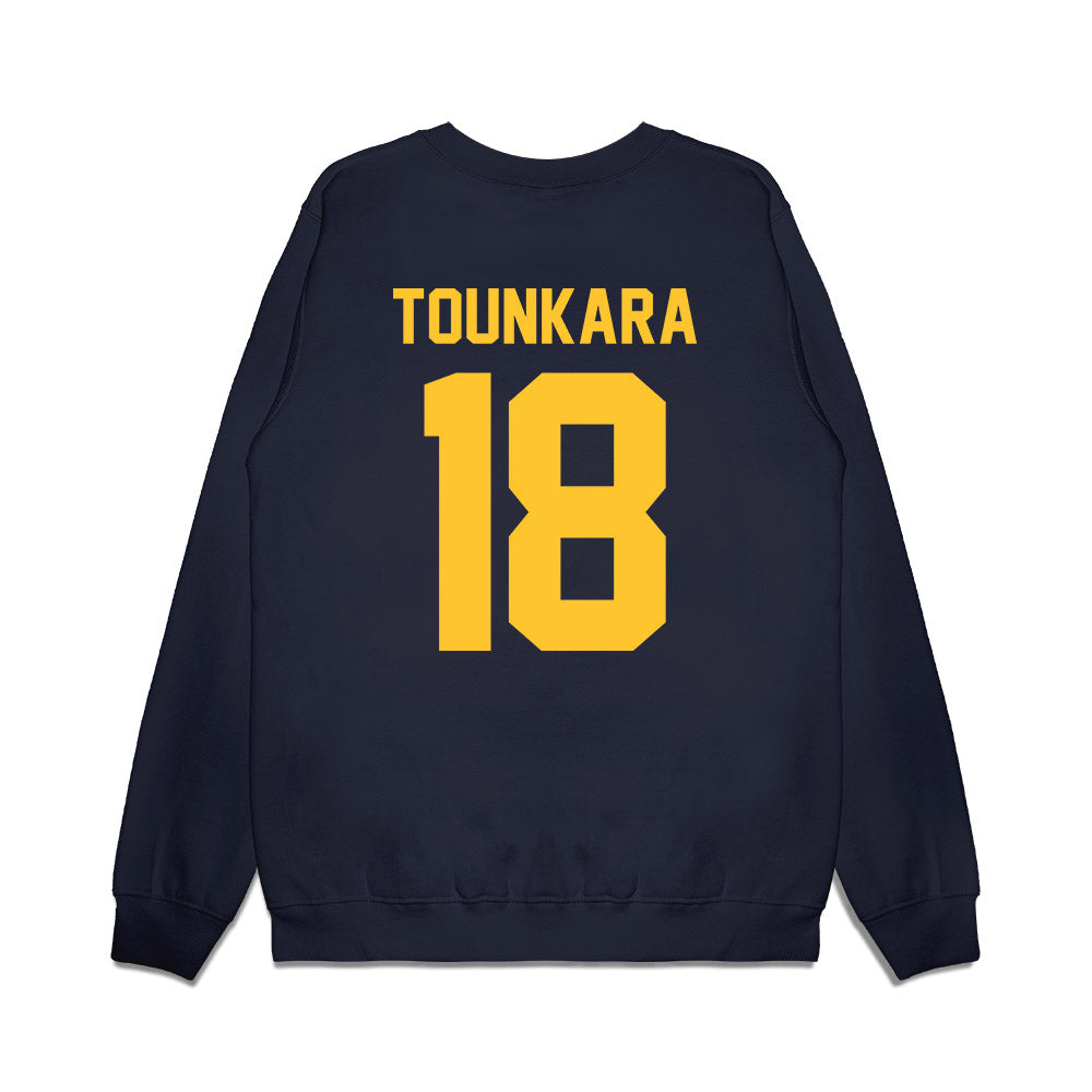 UC Berkeley - NCAA Football : Serigne Tounkara - Vintage Helmet Premium Crewneck Sweatshirt-1