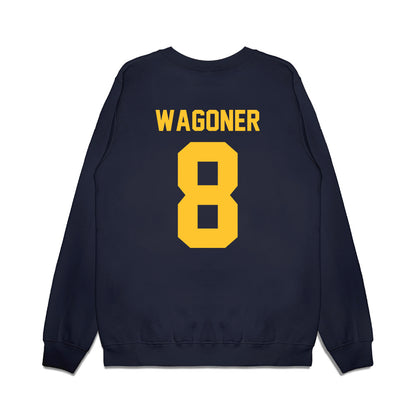 UC Berkeley - NCAA Football : Jasiah Wagoner - Vintage Helmet Premium Crewneck Sweatshirt-1