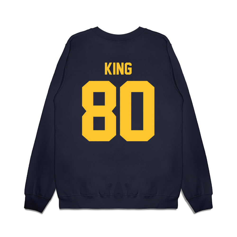 UC Berkeley - NCAA Football : Jordan King - Vintage Helmet Premium Crewneck Sweatshirt-1