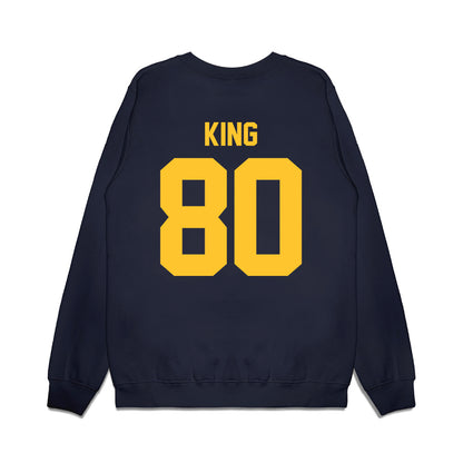 UC Berkeley - NCAA Football : Jordan King - Vintage Helmet Premium Crewneck Sweatshirt-1