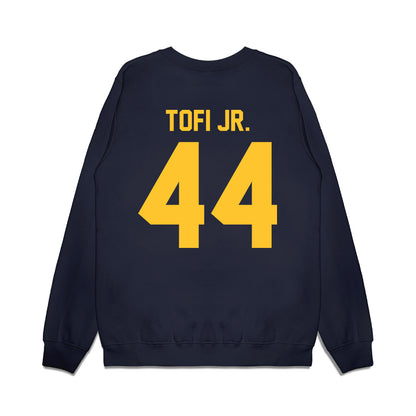 UC Berkeley - NCAA Football : John Tofi Jr. - Vintage Helmet Premium Crewneck Sweatshirt-1