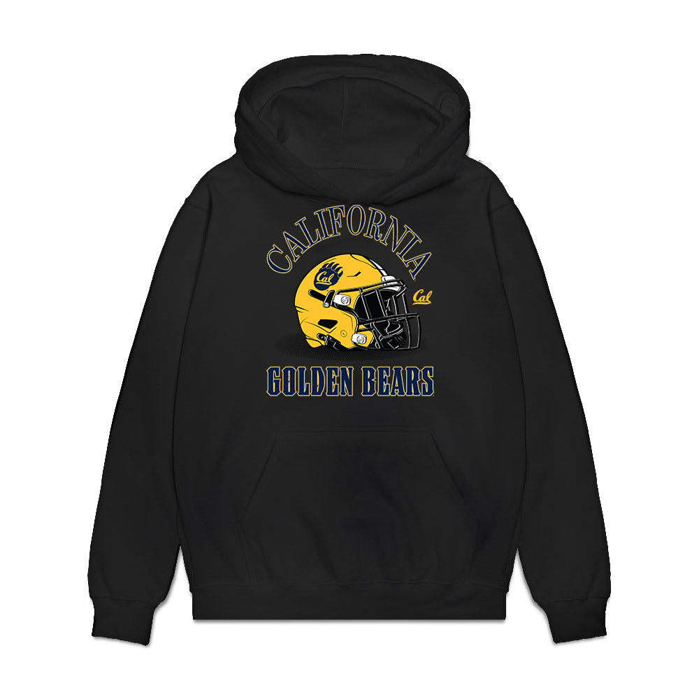 UC Berkeley - NCAA Football : Sam Bjerke - Vintage Helmet Premium Hooded Sweatshirt-0