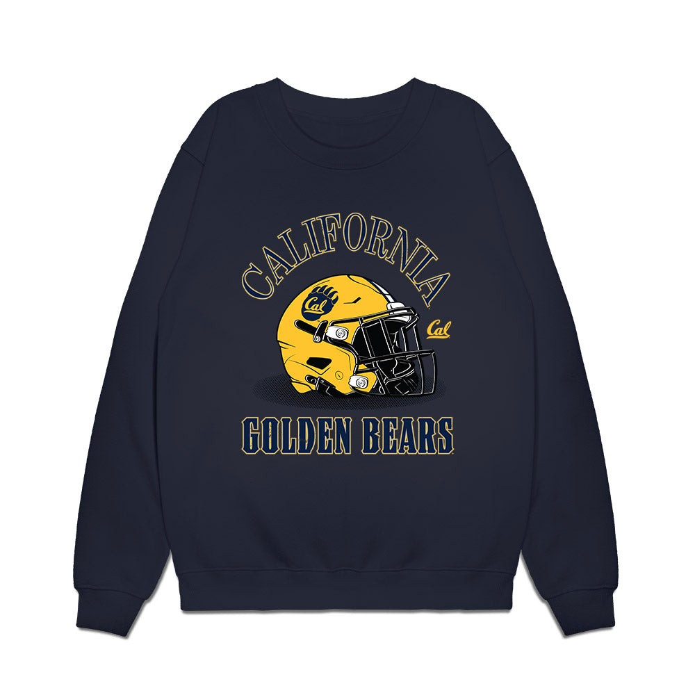 UC Berkeley - NCAA Football : Sam Bjerke - Vintage Helmet Premium Crewneck Sweatshirt-0