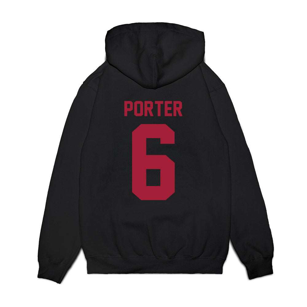 WSU - NCAA Football : Jay Porter - Vintage Helmet Premium Hooded Sweatshirt-1