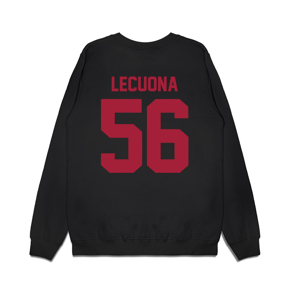 WSU - NCAA Football : Fernando Lecuona - Vintage Helmet Premium Crewneck Sweatshirt-1
